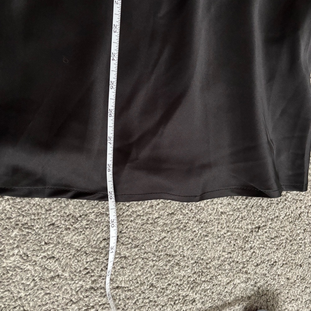3/$25 Black Midi Aline Slip Skirt - Picture 5 of 5